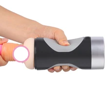 Smart Charging Vibrator Aircraft Cup Male Masturbator with Sync Female Sexual Vocalizations Pussy Realistic Vaginal Passion Cup