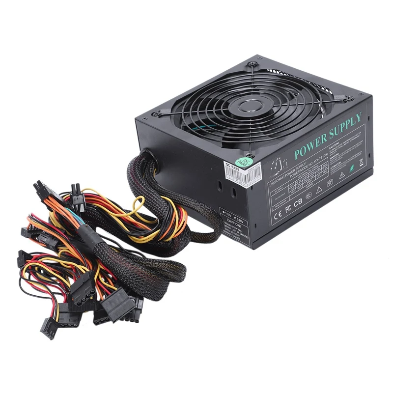 165-260 V ماكس 1000 W امدادات الطاقة Psu Pfc 14 سنتيمتر مروحة كاتمة للصوت 24Pin 12 V جهاز كمبيوتر شخصي Sata الألعاب pc امدادات الطاقة ل إنتل ل Amd Co