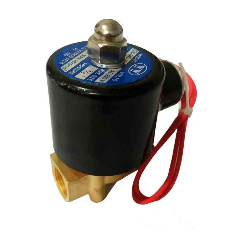 AC220V канал двусторонней Электрический электромагнитный клапан пневматический клапан для воды масло воздушный насос