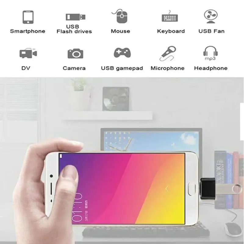 ALLOYSEED Type C OTG адаптер Разъем штекер USB Женский конвертер для планшетного