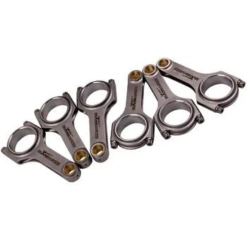 

Connecting Rods Rod for Toyota 1JZ-GTE 1JZ-GE 1JZ ARP 2000 Bolts Bielle 125.25mm Floating Shot Peen Balanced Cranks Piston Pin