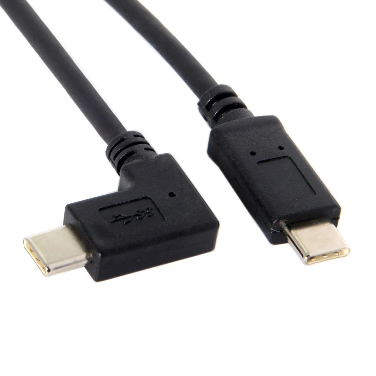 

CYSM Type-C to USB-C 2.0 Reversible Right Angled 90 Degree Data Cable 1.5m for Laptop & Tablet &Mobile Phone & Hard Disk Drive