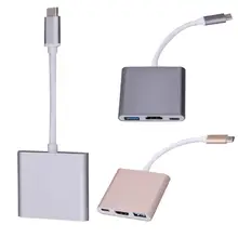 Type C 3.1 to USB3.0+ HDMI+Type C Female Charger Adapter for Apple Macbook