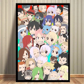 

Fairy Tail Anime Art Posters Canvas Print Home Decor No Frame