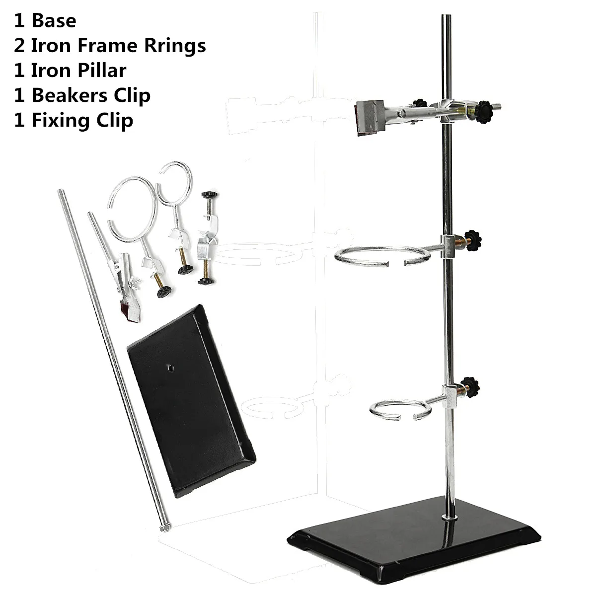 

52CM Lab Laboratory Retort Stands Support Clamp Flask Platform Set For Flask Alcohol Bottle Test Tube School Laboratory Supply