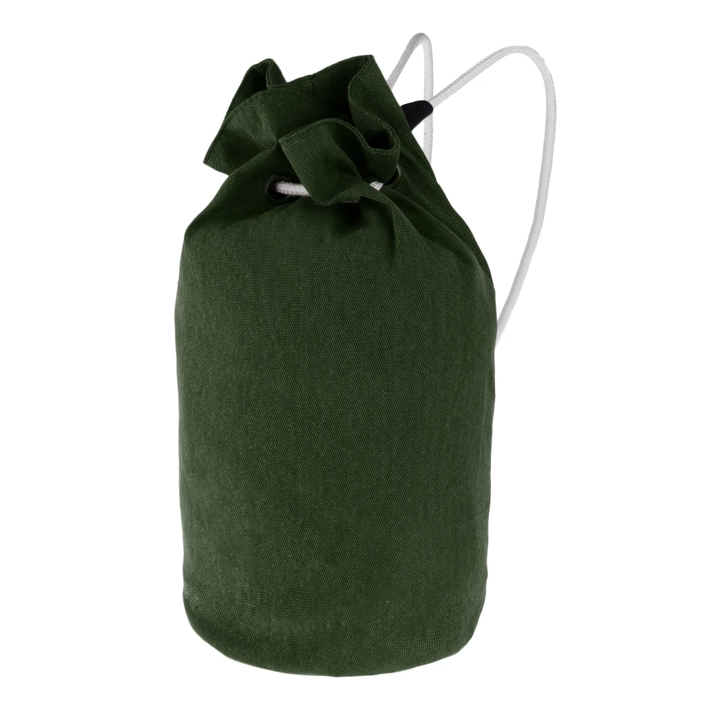 Universal Portable Canvas Drawstring Backpack - Gym Sack Pack Canvas Drawstring Backpack Soccer Pocket Adults Travel Storage Bag