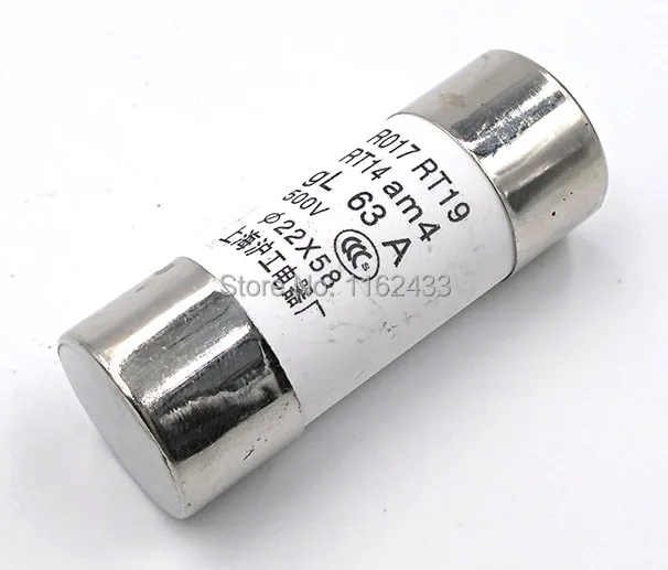 

5pcs R017 500V 22x58mm fast blow ceramic tube fuse 63A 80A 100A 125A RO17 22*58mm 22x58 22*58