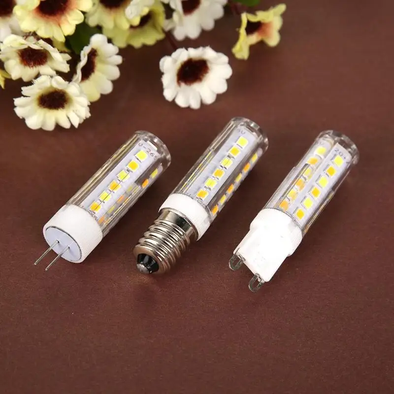 G4/G9/E14 SMD2835 светодиодный светильник лампа Замена галогенные люстры светильник ing Кукуруза лампа керамика для освещения украшения дома