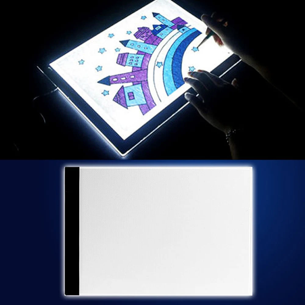 

Elisona USB Powered Ultra-thin A4 LED Drawing Board Pad Animation Tracing Light Box Lightbox Tablet Blank Canvas for Painting