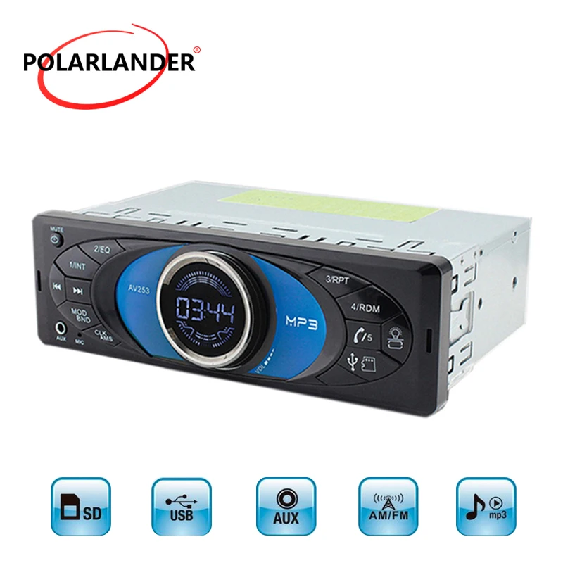 2 5 дюймовый мультимедиа USB TF AUX FM 1 Din Музыкальный плеер Bluetooth Hands Free Вызов Autoradio