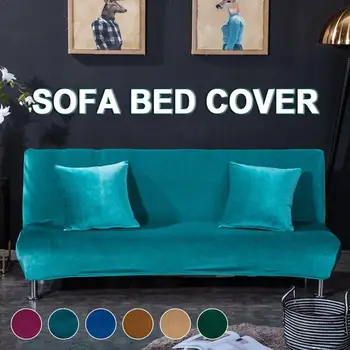 

Sofa Bed Cover Winter Plush Sofa Cover Large Stretch All-Inclusive Folding Elastic Velvet Seat Covers For Living Drawing Room