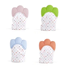 Детские перчатки Детский Силиконовый грызунок детские варежки для прорезывания зубов и снятия боли