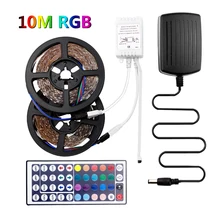 Smd 2835 Rgb светодиодный светильник 12 В 5 м 10 м 60 светодиодов/м лента Tira Led Rgb лента Rgb Светодиодная лента Водонепроницаемый гибкий светильник Striscia