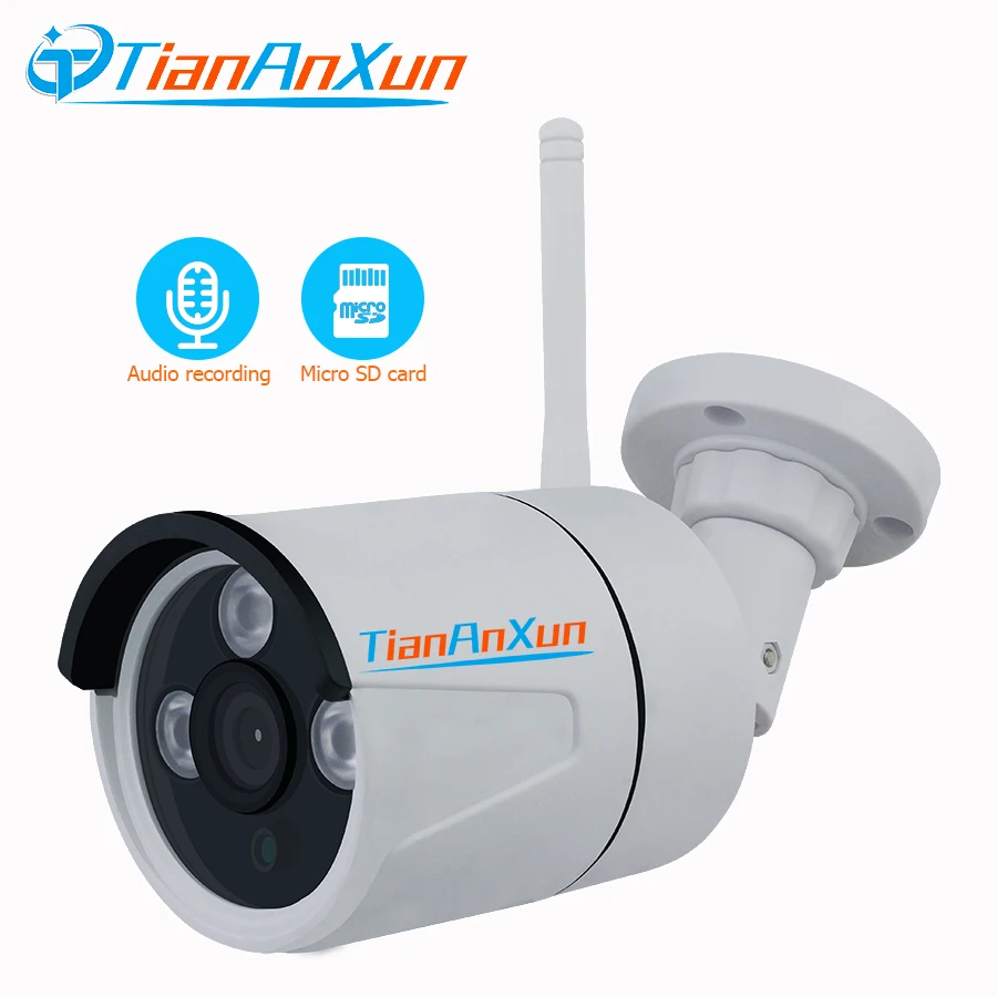 

Tiananxun Security Surveillance Wifi Ip Camera 1080P Cctv Cameras Outdoor 720P Home Wireless Wi-Fi Audio Sd Card Record Yoosee
