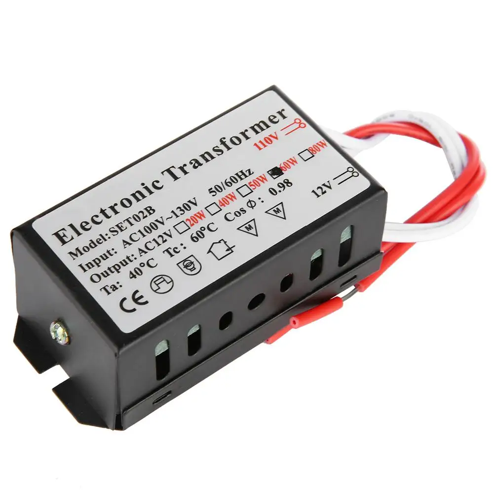 

110V to 12V Electronic Transformer Voltage Converter Smart Power Supply Driver Wholesale