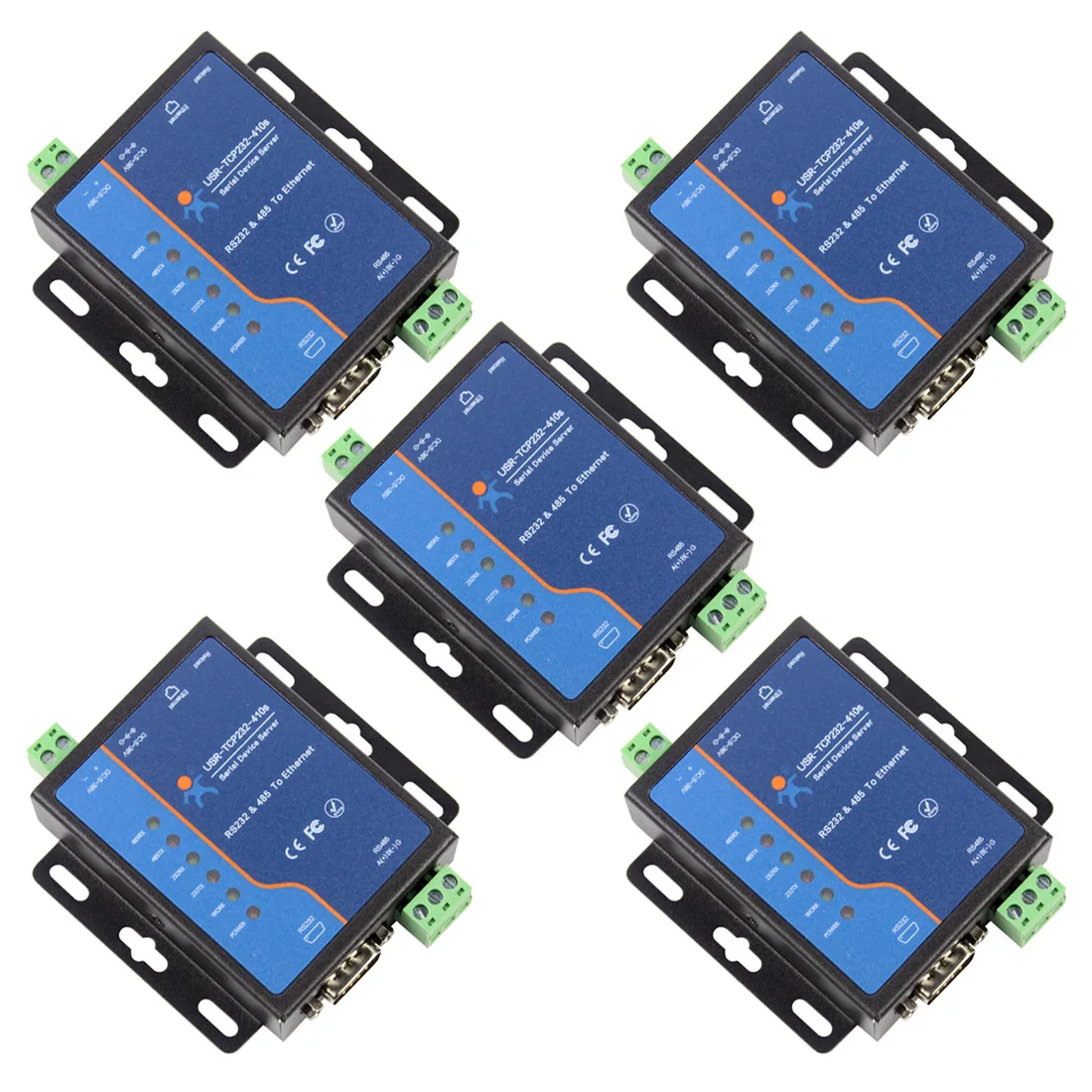 USR-TCP232-410s ModBus RTU Converters support DNS DHCP RS232 RS485 SERIAL TO ETHERNET TCP/IP MODULE