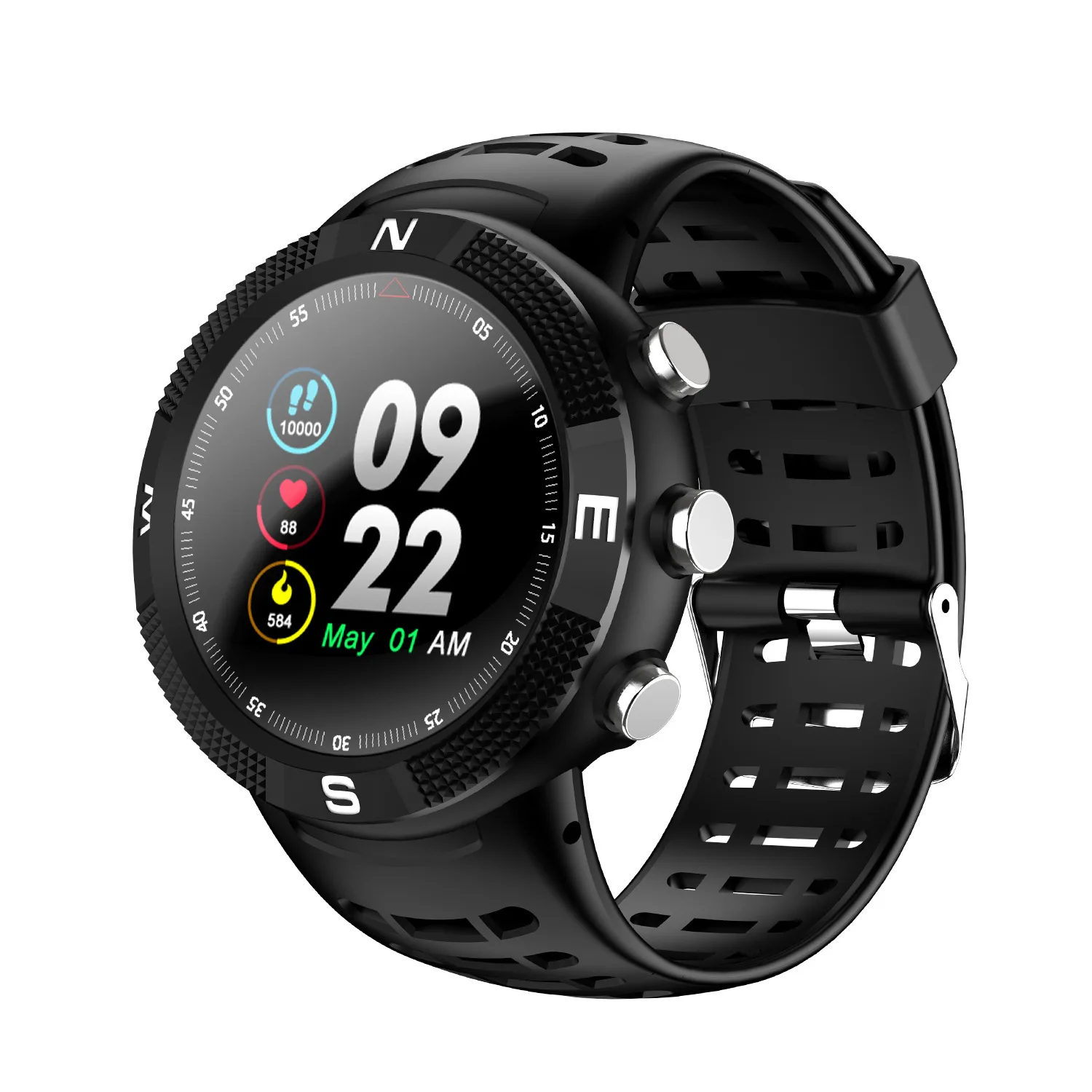 

F18 Intelligent Watch Bracelet 3D Screen IP68 Waterproof GPS Positioning Information Remind Long Life Smart Watch
