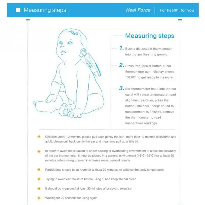 Детский ушной термометр ЖК-дисплей цифровой термометр для лба уха излучение в дальнем инфракрасном диапазоне термометр При заболевании Температура монитор для взрослых, средство для ухода за полостью