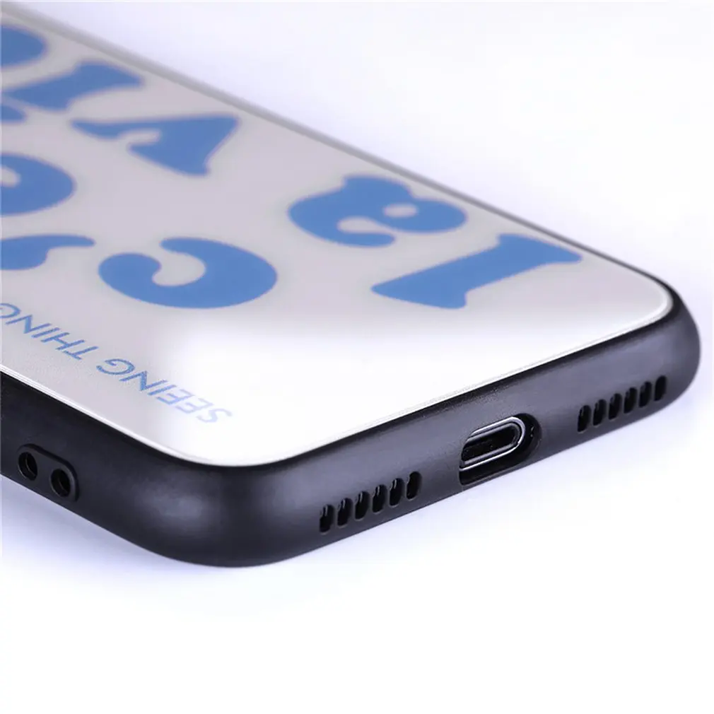 Simple English Letter Glass Phone Case Cover Shell Cellphone Case Protection Man Woman Fashion Accessories,Mobile Phone Simple English Letter Glass Phone Case Cover Shell Cellphone Case Protection Man Woman Fashion Accessories,Mobile Phone