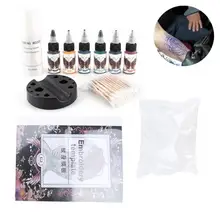 15 мл набор красок Перманентный макияж для бровей набор чернил татуировки пигмент трафарет для татуировки краска косметика для запястья палец