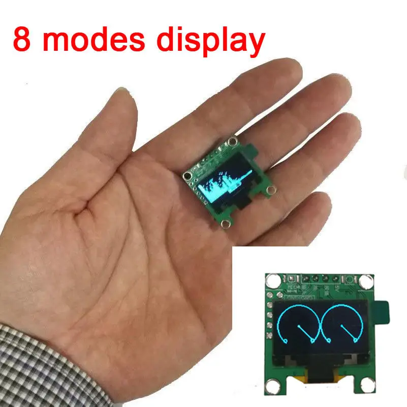 Мини анализатор музыкального спектра с OLED дисплеем 0 96 дюйма усилитель мощности