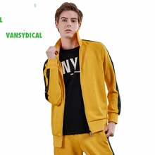 Willarde Спорт бег куртки Для мужчин стенд воротник Спортивная одежда с застежкой "молния" топы осень-зима открытый Фитнес тренировочная одежда