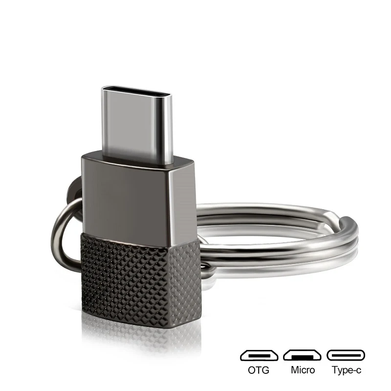 Usb type-C адаптер Micro USB для type-C конвертирующий разъем с брелком Android для type-c конвертер для samsung для Xiaomi