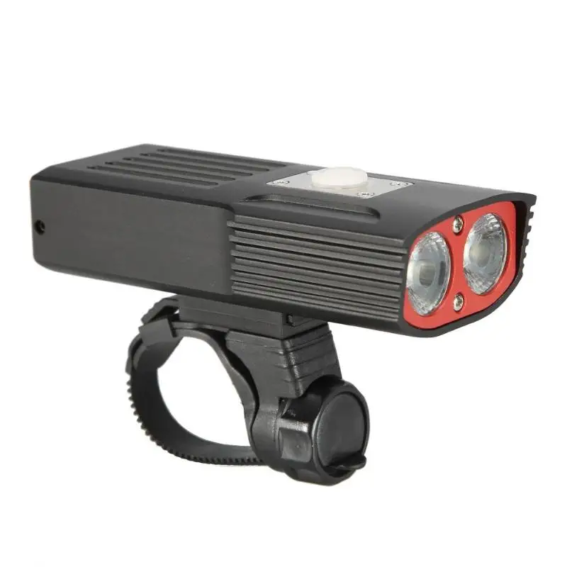 

Outdoor 1800LM Double T6 LED Bicycle Headlights USB Charging Front Lights