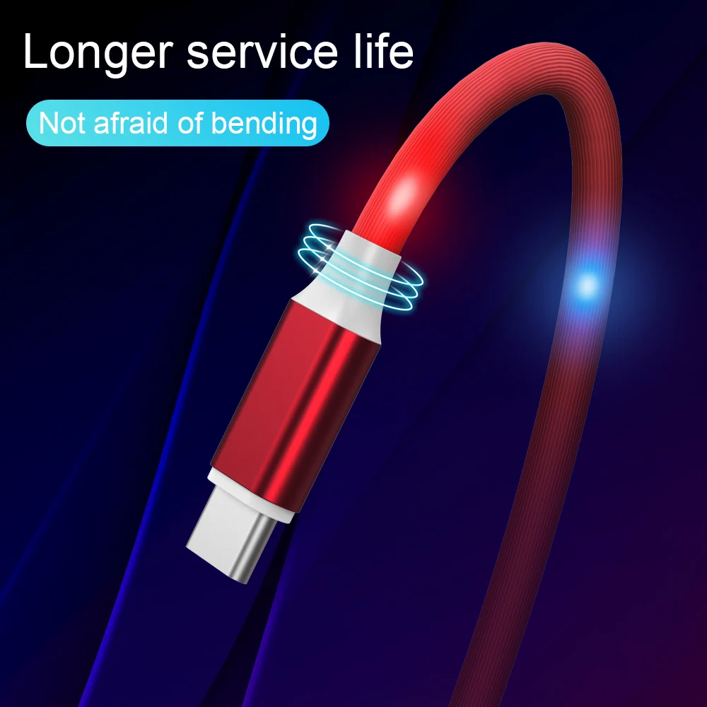KISSCASE نوع-C كابل 2A سريع كابل شحن لهواتف سامسونج S10 LED التحكم الصوتي نوع-C كابل ل Xiaomi Redmi ملاحظة 7 الهاتف المحمول كابل KISSCASE نوع-C كابل 2A سريع كابل شحن لهواتف سامسونج S10 LED التحكم الصوتي نوع-C كابل ل Xiaomi Redmi ملاحظة 7 الهاتف المحمول كابل