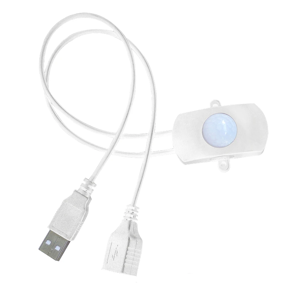 

CLAITE PIR Infrared Motion Sensor Detector USB LED Light Strip Switch for Corridor Closet DC5-24V Dimmer