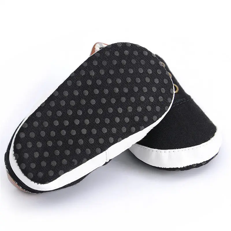 Baby Boy Blue Plaid Soft Sole Pram Shoes Trainers Newborn to 18 Month Shoes 5 Colors