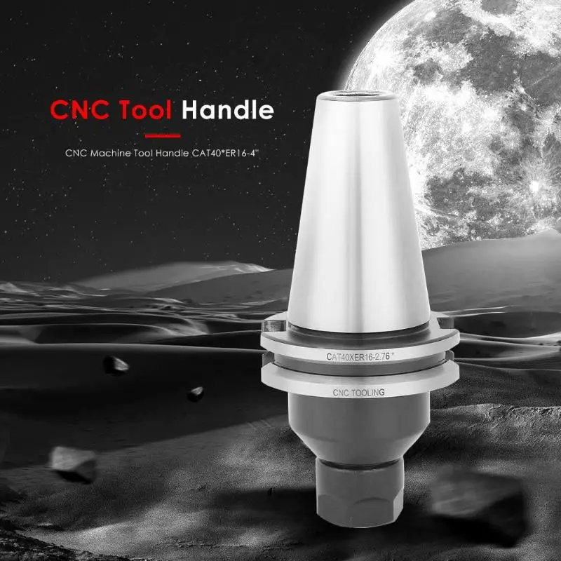 

CAT40 ER16 Precision Tool Holder CNC Machining Collet Chuck Pull Stud Shank