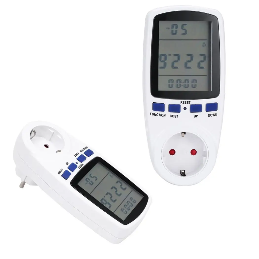 

Meter Wattmeter expenses LCD electricity Analyzer 9999Hz calculates Digital 0Hz Energy Power Voltage Display Electronic