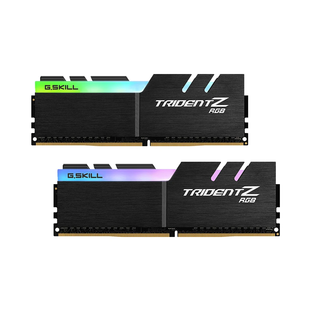 

G.SKILL TridentZ RGB Series 16GB (2 x 8GB) DDR4 3200MHz F4-3200C16D-16GTZR RAMS For PC Computer Desktop DDR4 Memory 16-18-18-38