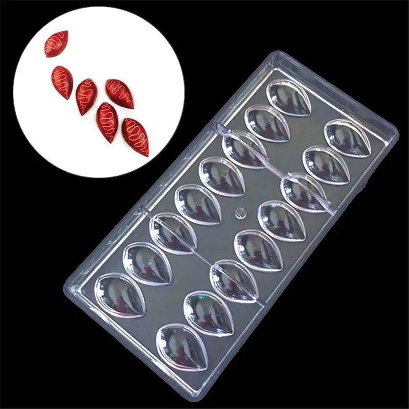 

Chocolate Mold Lotus Shape Drop Water Bakeware PC Transparent Candy Making Pastry Tool Mold