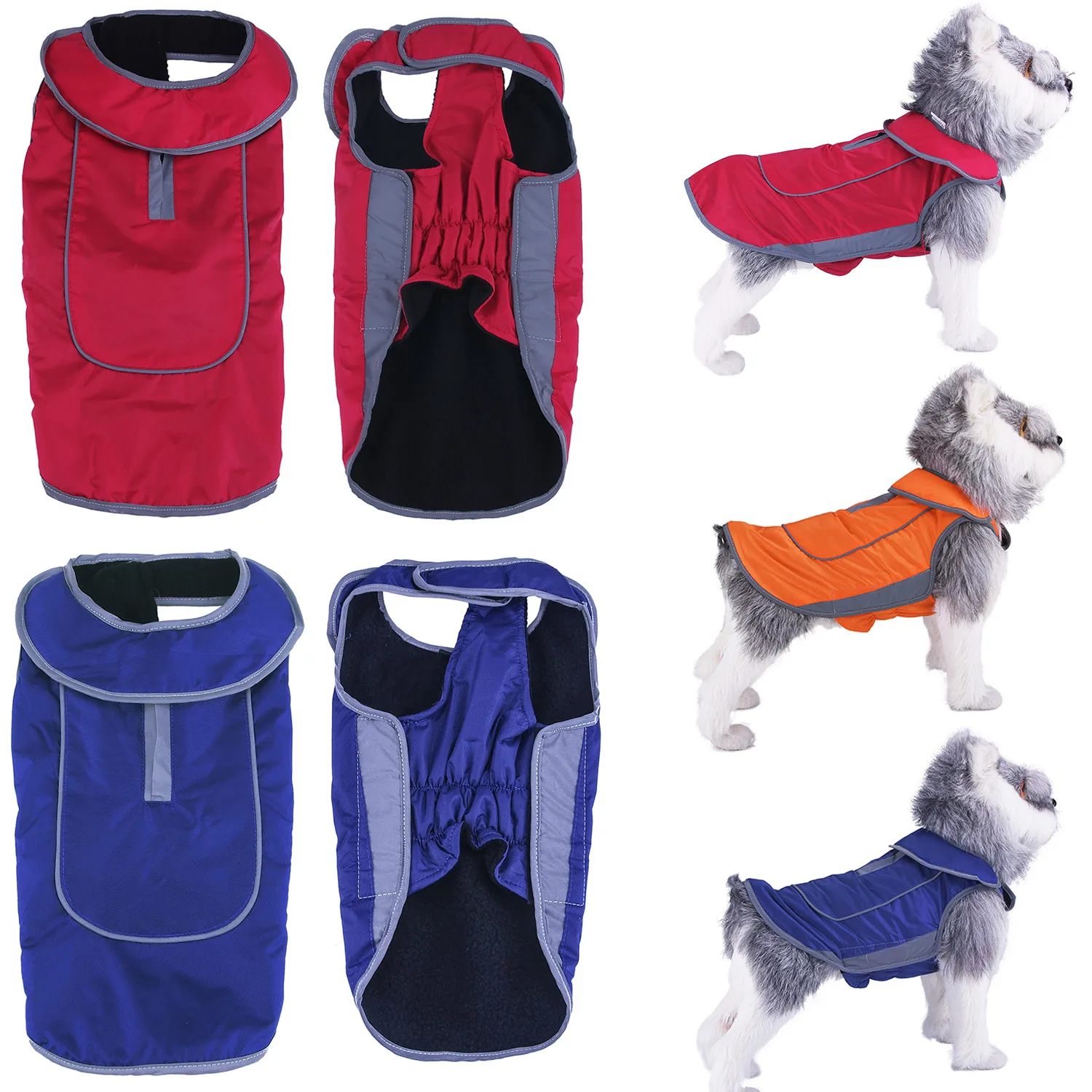 ThinkPet Dog Outdoor Jacket Warm Waterproof Canine Coat Cold Weather