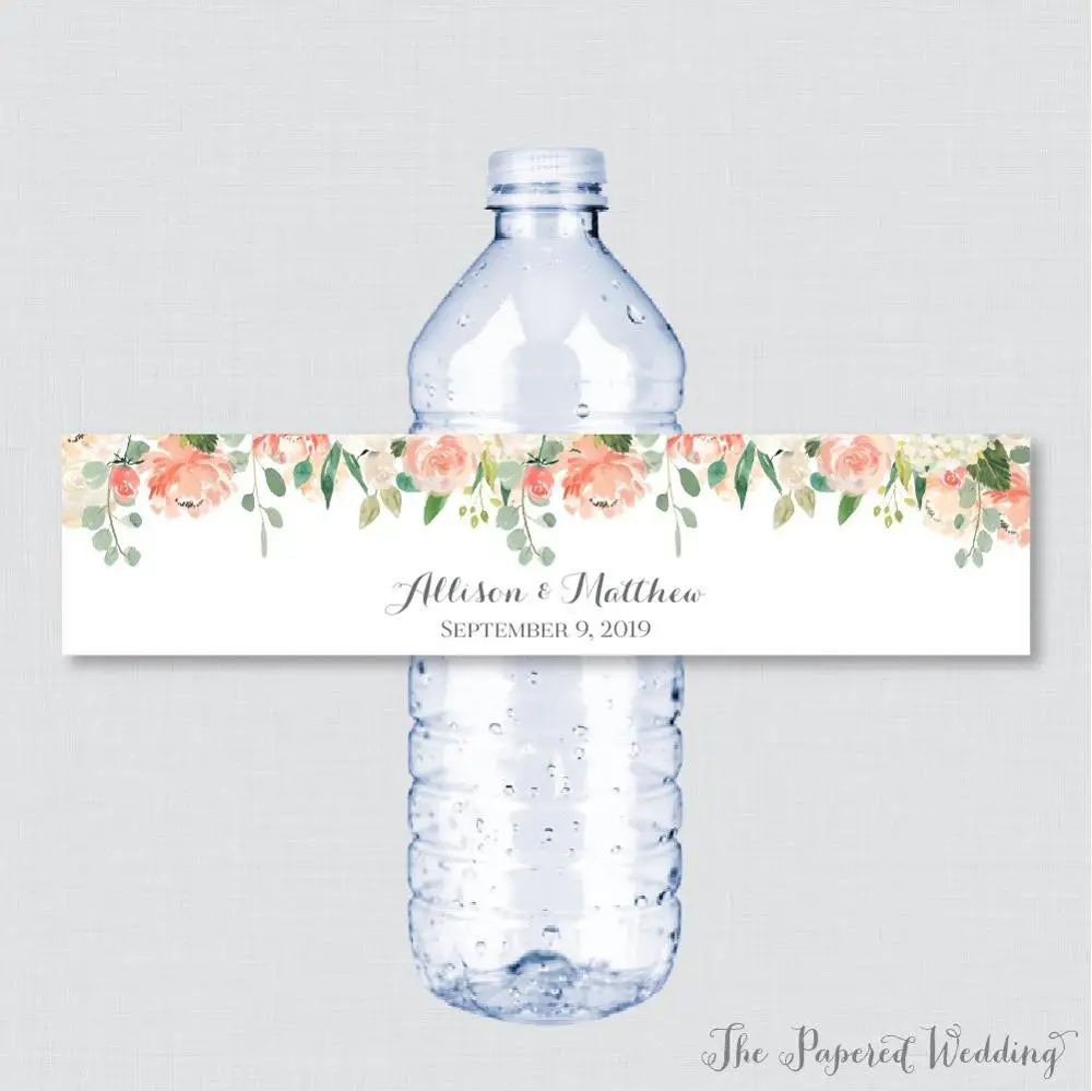 Us 10 8 24 Pieces Custom Red Blue Flower Wedding Water Bottle Labels Personalized Birthday Anniversary In Party Diy Us 10 8 24 Pieces Custom Red Blue Flower Wedding Water Bottle Labels Personalized Birthday Anniversary In Party Diy