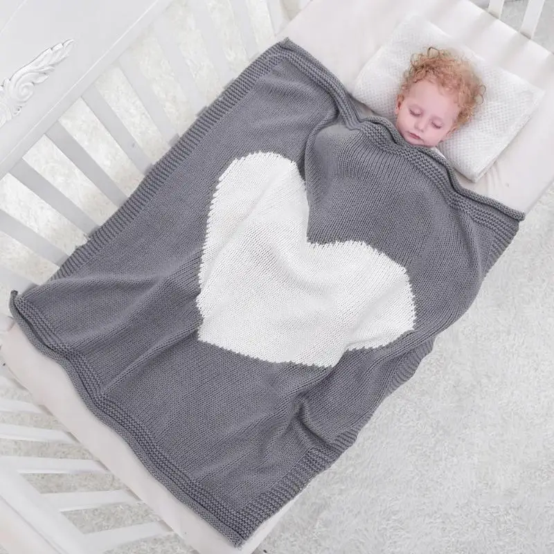 

Baby Blanket Knitted Newborn Swaddle Wrap Blankets Super Soft Toddler Infant Bedding Quilt For Bed Sofa Basket Stroller Blankets