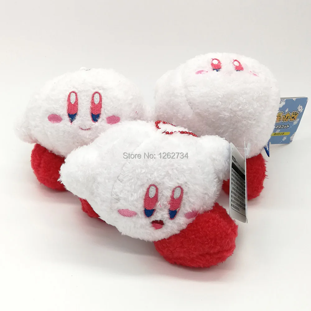 3 вида стилей White Kirby 4 &quotмягкие куклы животные брелок плюшевая кула кулоны