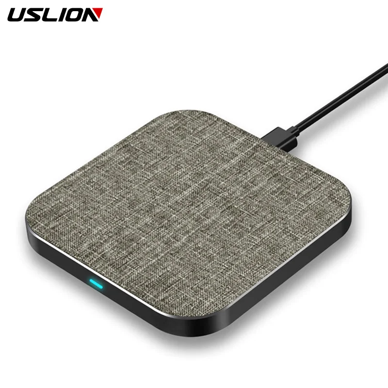 

USLION 10W fast wireless charger for Samsung Galaxy Note 8/S9/S8 For Xiaomi for iPhone XS Max/X/XS/XR Qi Wireless Charging Pad