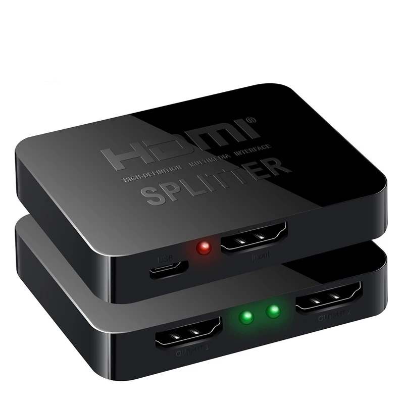 Trumsoon HDMI Splitter 1 in 2 Out 4K 1080P 3D Dual Display 1X2 HDMI Switcher for TV-box PS3 PC Projector TV Trumsoon HDMI Splitter 1 in 2 Out 4K 1080P 3D Dual Display 1X2 HDMI Switcher for TV-box PS3 PC Projector TV
