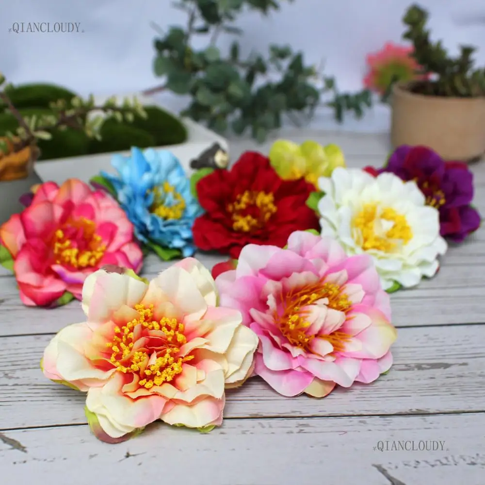 1/10/100 шт. искусственные персиковые цветы|artificial silk flower heads|silk headsflower head |