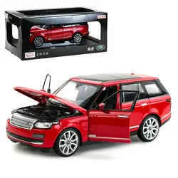 1/24 Range Rover Изысканная модель автомобиля Коллекционный Литой автомобиль подарки YF605