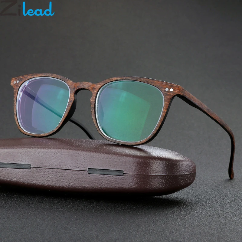 

Zilead Imitation Wood Finished Sun Photochromic Myopia For Women&Men Shortsighted Glasses Eyeglasses Sunglasses 0to-4.0 Unisex