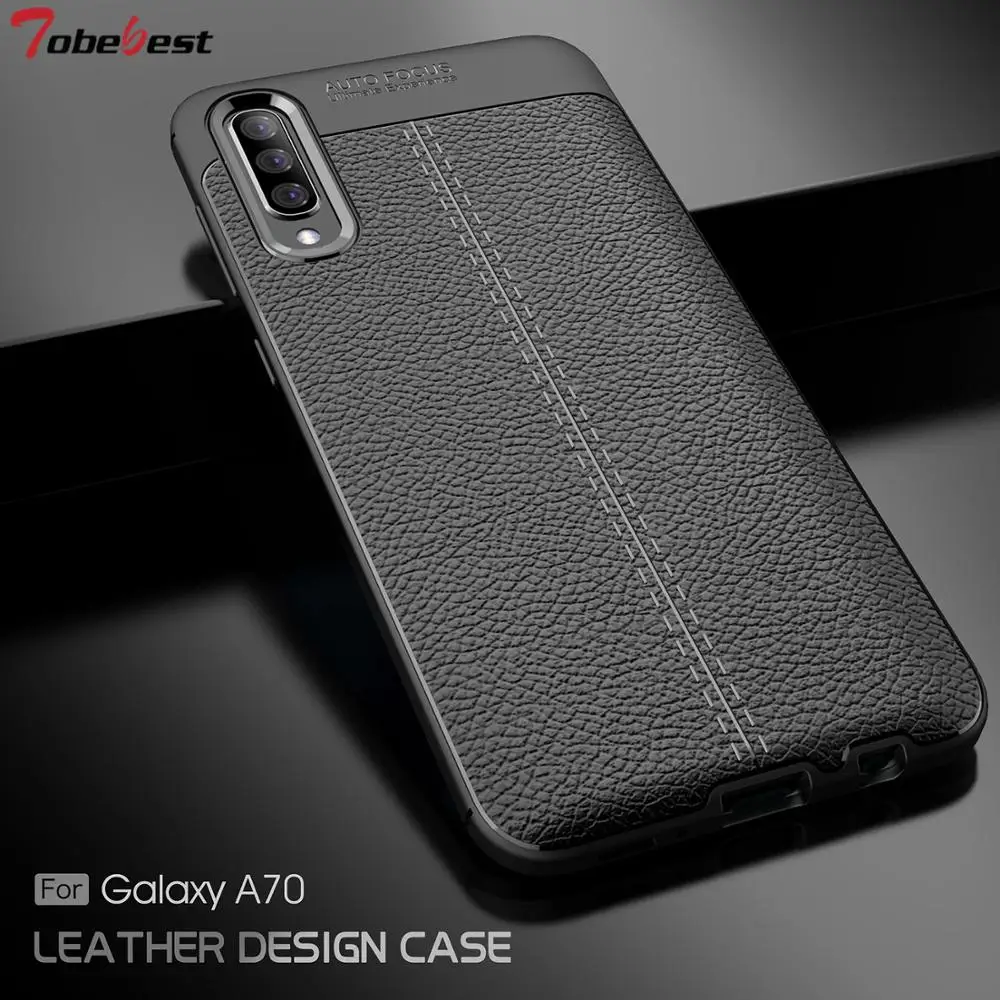

Cases For Samsung Galaxy A70 A50 A30 A40 A20 A10 Phone Case Litchi Pattern Soft TPU Silicone Cover For Samsung A70 A50 A30 A40