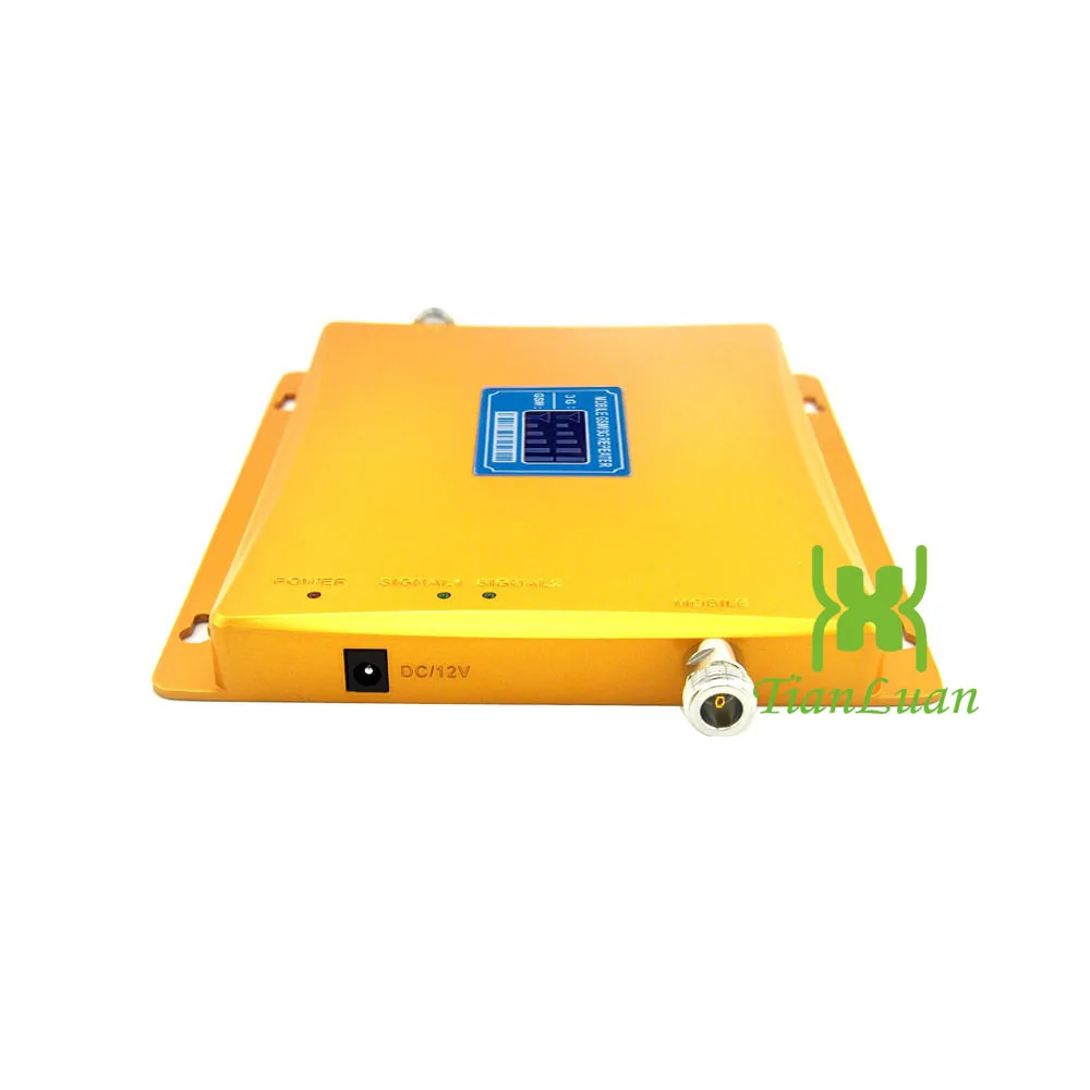 TianLuan Cellular Signal Booster Mobile Phone Signal Repeater 2G 3G GSM 900MHz W-CDMA 2100MHz Signal Amplifier with Power Supply