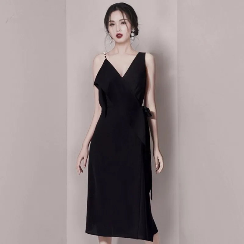 

High Quality 2019 Summer New Women Spaghetti Strap Pearl Sleeveless Belt Backless Long Dress Party Sexy Club Dress Vestidos