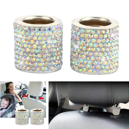 Bling Car Decor Crystal Seat Headrest Collar Charm Rhinestone Accessory DIY Decorations | Дом и сад