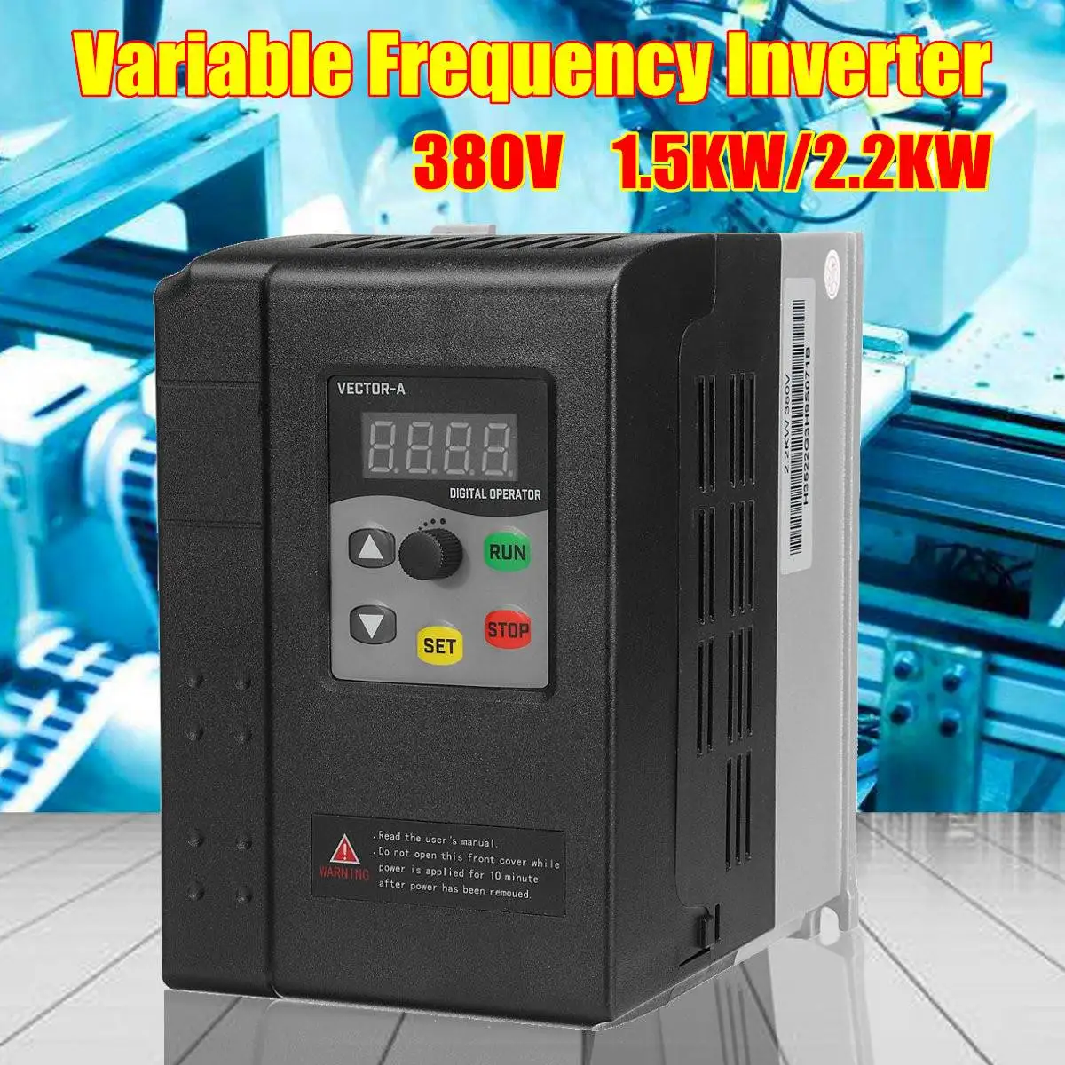 

380V 1.5/2.2KW VFD AC Variable Frequency Drive Converter VFD Converter Speed Controller inverter 3 Phase for CNC motor