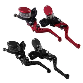 

One Pair Clutch Levers Universal Motorcycle Hydraulic Master Cylinder Reservoir Brake Clutch Levers 7/8 Inch